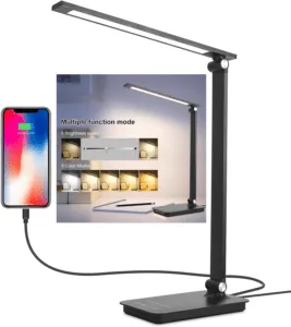 Desk Lamp with USB Charging Port and Touch Control