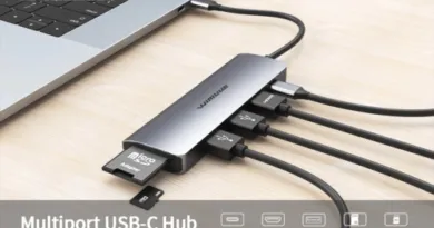 USB C Hub Aluminum Adapter with Power Delivery