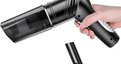 Powerful Handheld Car Vacuum Cleaner with Rotatable Handle and Strong Cyclonic Suction