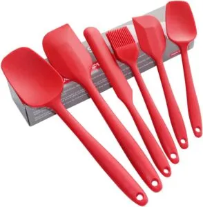 Silicone Spatula Set Utensils for Cooking Baking Mixing Nonstick Cookware
