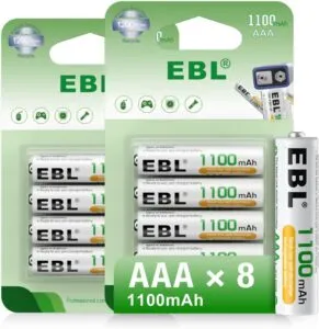 AAA Rechargeable Batteries 1100mAh Ready to Charge NiMH Battery
