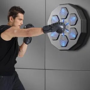 Wall Mounted Smart Music Boxing Machine Equipment Punching Pads With LED Light and Bluetooth Music