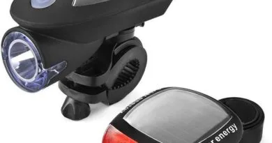 Rechargeable Solar Powered Bike Light Set