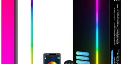 RGB LED Corner Floor Standing Lamp with App and Remote