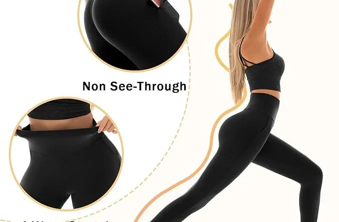 Black Leggings Women High Waisted for Workout Gym Yoga