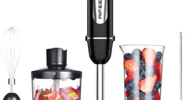 Hand Immersion Blender for Kitchen with Ice Chopper