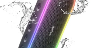 Portable Wireless Bluetooth Shower Speaker with RGB Lights