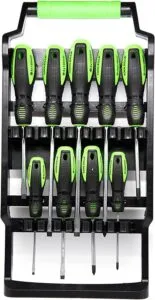Professional 9 Piece Magnetic Screwdriver Set and Carry Case