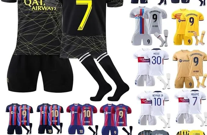 Football Kit for Adults and Children Shirt Shorts Sock Football Tracksuit