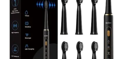 Sonic Electric Toothbrush with 7 Brush Heads for Adults and Teens