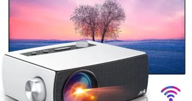 Mini Projector Native 1080P FHD 5G Wireless WiFi Bluetooth Projector