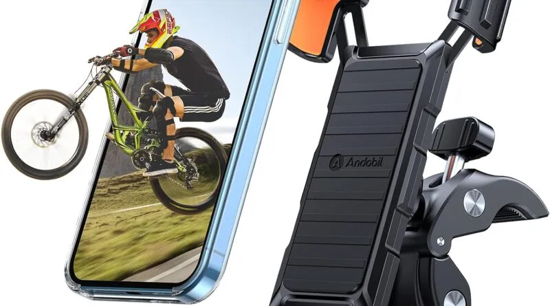 Bike and Motorcycle Phone Holder Mount Rotatable Anti-Shake