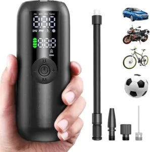 Electric Bike Pump Car Tyre Inflator 4000mAh Battery Tyre Pump Rechargeable Air Compressor