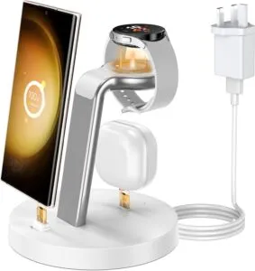 Wireless Charger for Smartphone 3 in 1 Fast Wireless Charging Station