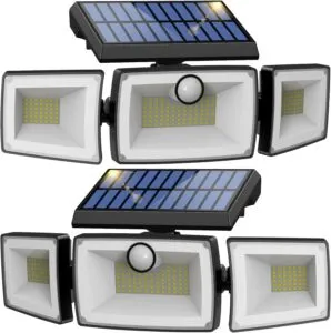 Solar Security Lights Outdoor with Motion Sensor Waterproof Wall Lights