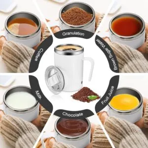 Rechargeable Electric Self Stirring Coffee Mug Automatic Mixing Cup