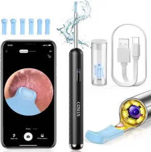 Wireless Ear Wax Removal Kit Camera with USB Charging and 6 LED Lights Visual Otoscope