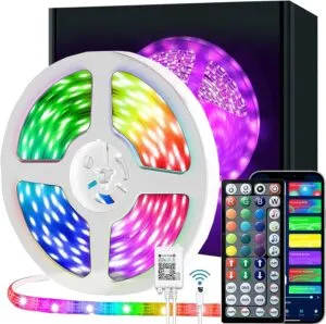 LED Strip Lights with Remote and Bluetooth App