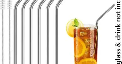 Re-useable Stainless Steel Metal Straw and Cleaning Brushes