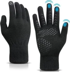 Winter Gloves for Men and Women Touch Screen Gloves with Thermal Soft Knit Lining