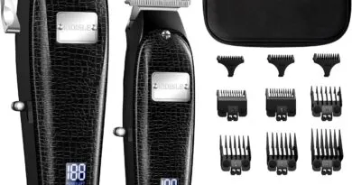 Men Cordless Hair Clippers and T-Blade Beard Trimmer Kit