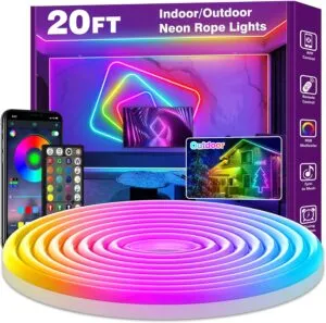 Led Neon Rope Lights Flexible Led Rope Lights Control with App and Remote