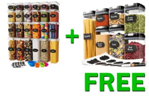 Airtight Food Storage Container Set 24 Piece + FREEBIE