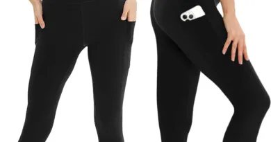 High Waisted Capri Leggings for Women with Pockets