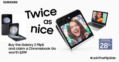 Buy the Galaxy Z Flip5 and claim a Chromebook Go on Samsung. Dispatched and sold by Amazon Only.