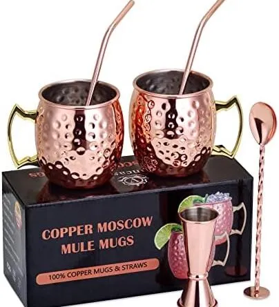 Handcrafted Moscow Mule Copper Mugs: A Timeless Touch for Your Home Bar