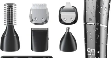 6-in-1 Men's Grooming Kit: Rechargeable Beard Trimmer and Hair Clipper Set