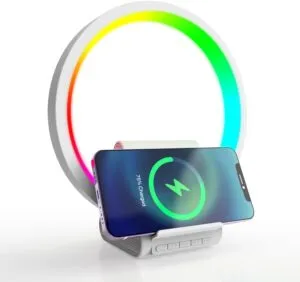 Immerse in Music and Light with our 15W Wireless Charging Bluetooth Speaker Night Light