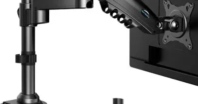 Monitor Arm Single Mount for Curved Screen Height Adjustable Support VESA