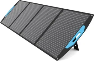 Efficient 200W Foldable Solar Charger with USB-A and Type-C Ports for Camping & RVs