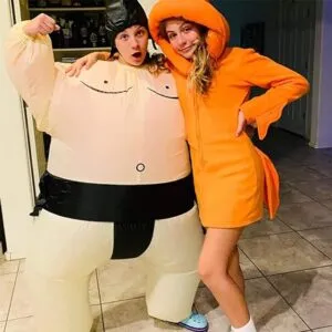 Fun and Hilarious Inflatable Sumo Wrestler Costume for Adult Halloween Parties