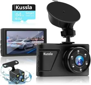 Capture Every Drive Safely with our Dual Dash Cam: 1080P FHD, 3”IPS Screen, and Night Vision!