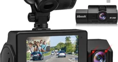 4K Dual Dash Cam GPS Infrared Night Vision Front Rear Inside Car Camera