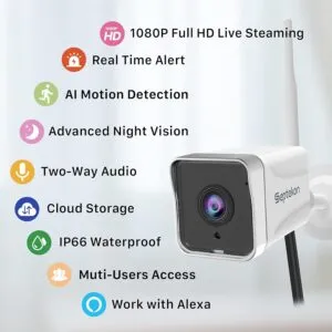 Security Camera Outdoor CCTV Camera Wireless WiFi Waterproof Home Surveillance Camera