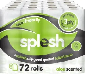 Splesh by Cusheen Toilet Roll Bulk Buy Eco-Friendly Soft and Quilted