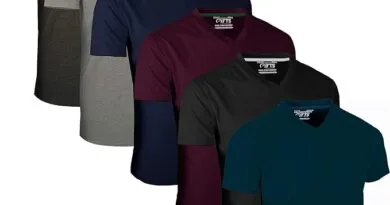 Effortless Style: 6 Pack Assorted Short Sleeve V-Neck T-Shirts