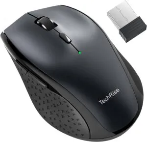 Ergonomic Computer Wireless Mouse for Laptop Portable Optical USB Mouse for PC