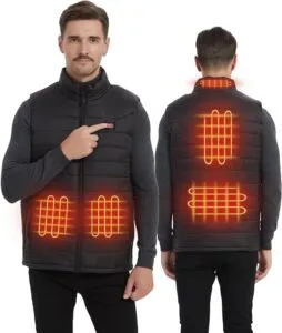 Stay Warm in Style: Smart Heated Vest for Men with 5 Heating Zones