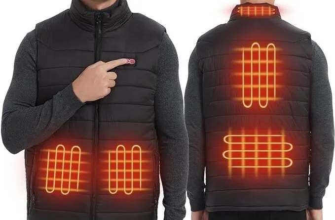 Stay Warm in Style: Smart Heated Vest for Men with 5 Heating Zones