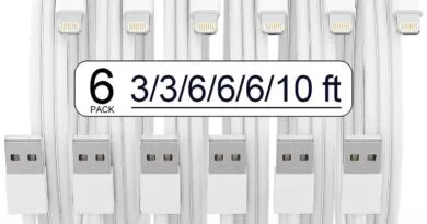 6-Pack MFi Certified iPhone Charger Cables: Long, Fast, and High-Speed Charging for iPhone and iPad