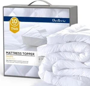 Soft and Fluffy Quilted Double Mattress Topper with Elastic Straps