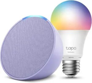 Introducing Echo Pop + TP-Link Tapo Smart Colour WiFi LED Bulb Works with Alexa