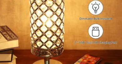 Illuminate Your Space: 3-Way Dimmable Crystal Bedside Lamp with USB Ports