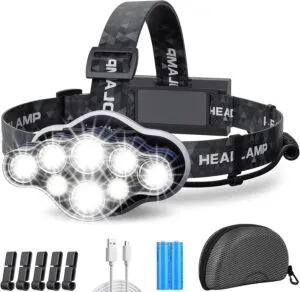 Rechargeable Headlamp Super Bright Lightweight and Waterproof 