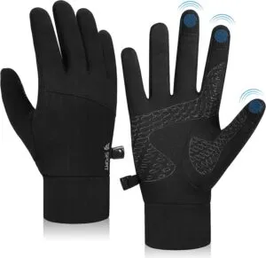 Stay Cozy on Your Winter Rides: Unisex Thin Thermal Cycling Gloves for Men and Women