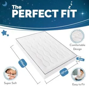 Premium Quilted Double Bed Mattress Topper – Cooling Comfort
